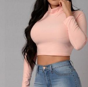 Fashion Nova Dawn Top Pink  Medium Long sleeve